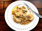A picture of crushed biscuits
