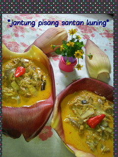 Foto resep *jantung pisang santan kuning*
