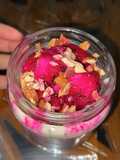 Overnight Oatmeal dan buah naga