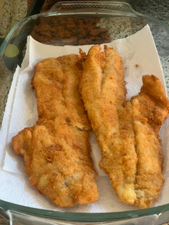 Una foto de Milanesas de pescado