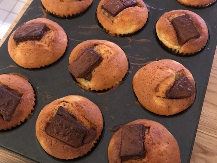 Cara Mudah Membuat Resep  Banana cinnamon muffins (takaran sendok) yang Lezat Sekali, Lezat