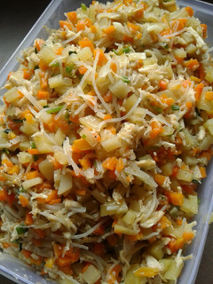 Foto resep Isian Pastel Ayam Sayur