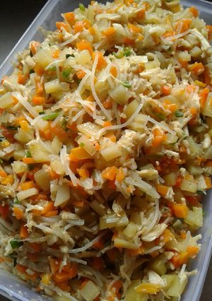 Foto resep Isian Pastel Ayam Sayur