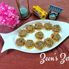 A picture of Baba Ghanoush Canapes.