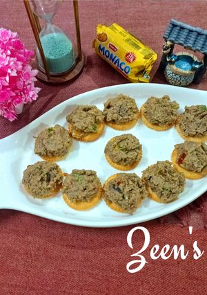 A picture of Baba Ghanoush Canapes.