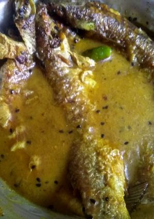 A picture of Parshe macher jhol(parshe fish curry).