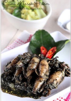 Foto resep Cumi tumis tinta hitam