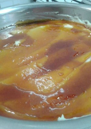 Una foto de Crema de leche casera con caramelo