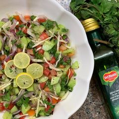 A picture of Quick Summer Salad 🥗 with garlic twist.