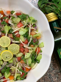 A picture of Quick Summer Salad 🥗 with garlic twist.