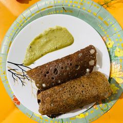 A picture of Kambu (pearl millets dosa).