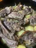 Cordero chuleteado al horno