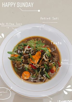 Foto resep Beef Sayur Lada Hitam