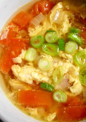 A picture of Bacon Egg & Tomato Soup.