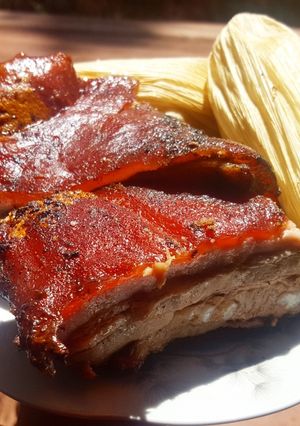 Una foto de Lechón al horno