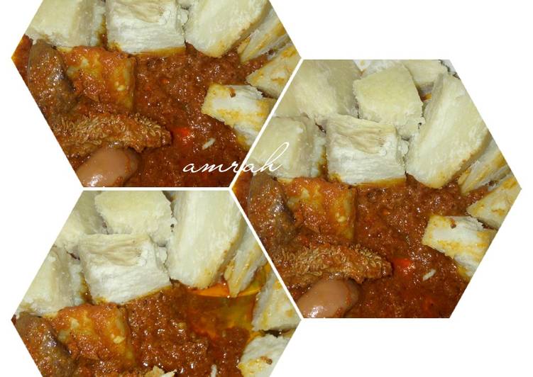 Steps to Make Favorite Boiled yam and stew