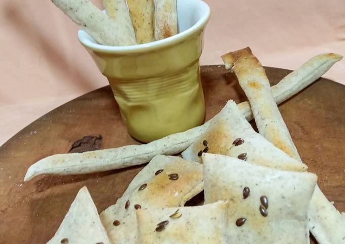 Talitas y crackers sin gluten, sin lácteos, sin huevo Receta de Cynthia  (Peti)- Cookpad