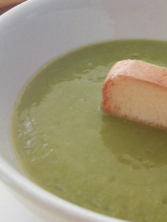 Una foto de Crema de guisantes