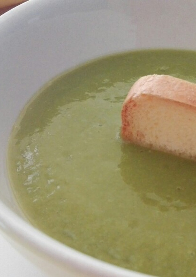 Una foto de Crema de guisantes