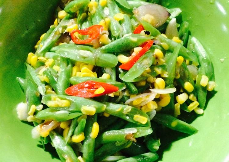 Resep Oseng buncis dan jagung oleh elin mayang Cookpad