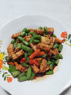 Foto resep Oseng buncis tempe