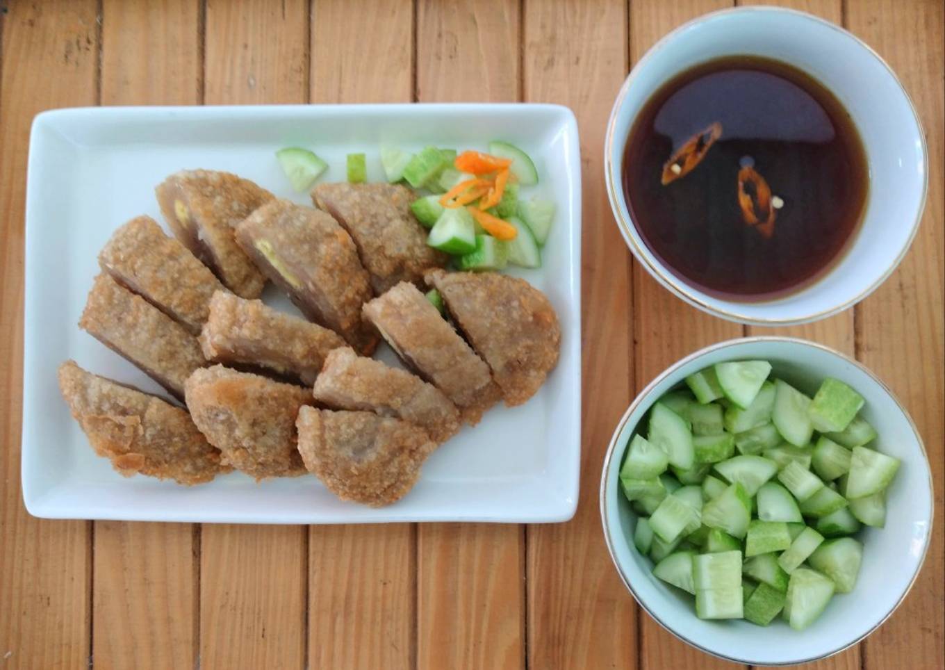 Pempek Kapal Selam Ikan Bawal. Resep_Liburan#5