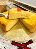 Pastel cuatro cuartos con manzana