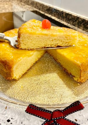 Una foto de Pastel cuatro cuartos con manzana