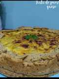 Tarta de puerros y queso
