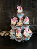 Cupcake Unicorno al Cioccolato ripieni di Nutella  e decorati con Crema al Burro Meringata