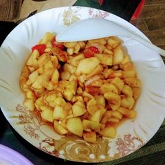 A picture of Juicy Fruit Chaat.