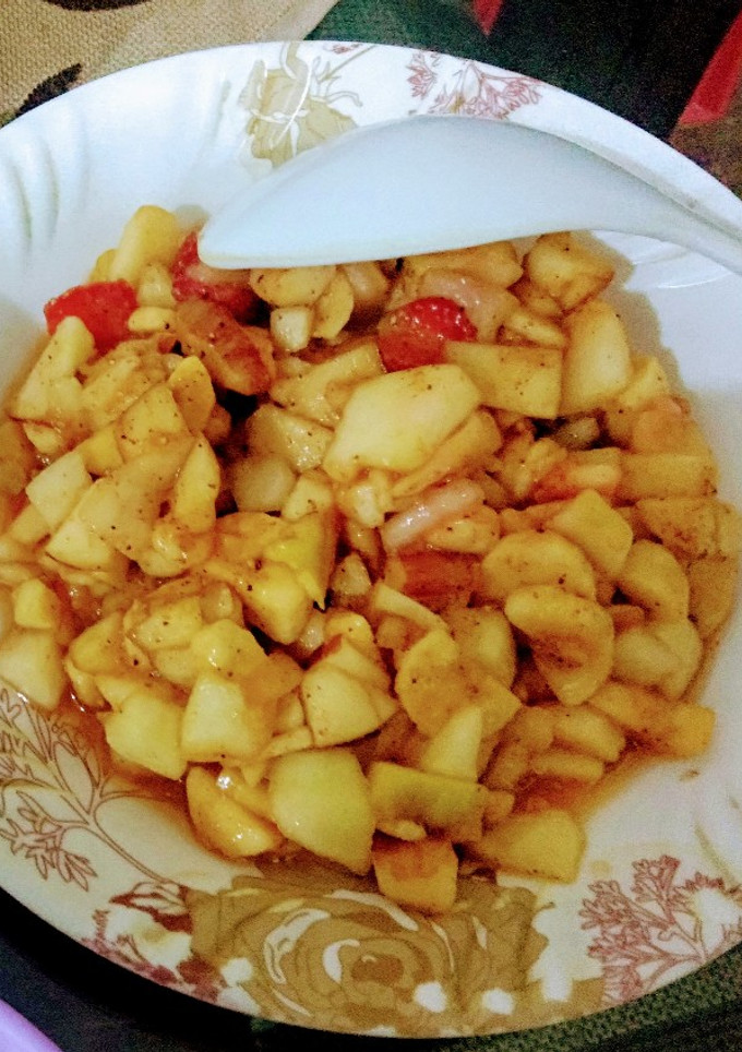 A picture of Juicy Fruit Chaat.