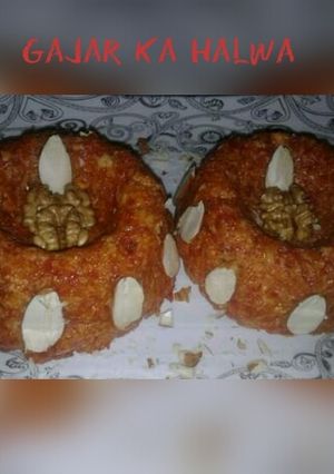 A picture of Gajjar ka halwa.