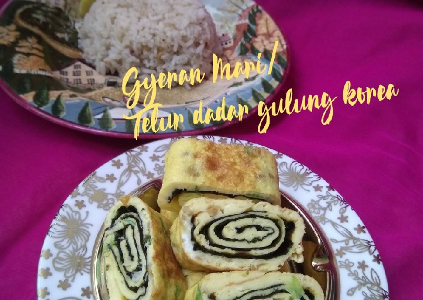 Gyeran Mari (telur dadar gulung korea)