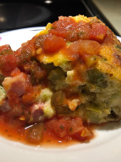 A picture of Spicy Ham and Broccoli 🥦 Quiche.