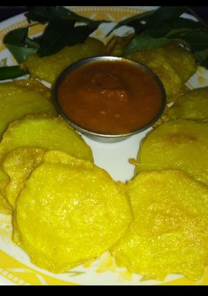 A picture of Potato slice pakode.