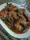Hati Ayam, Pedal Dan Kacang Panjang Masak Kari