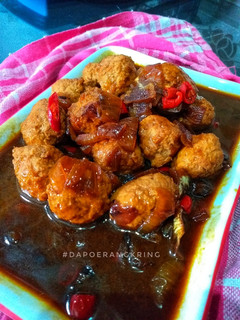Foto resep Bola daging ayam saus tiram
