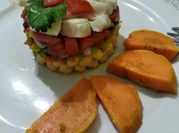 Una foto de merluza con batata