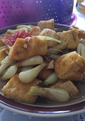 Foto resep Tumis tahu bawang kucai sederhana