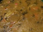 Una foto de sopa de espinazo