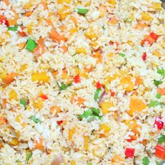 Butternut squash rice A picture of Butternut squash rice.