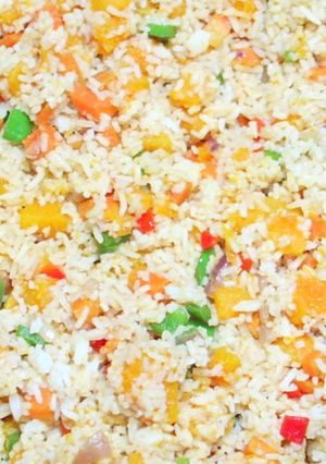 A picture of Butternut squash rice.