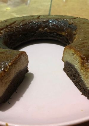 Una foto de Chocoflan