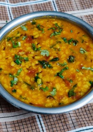 A picture of Urad dal (Gujarati style).