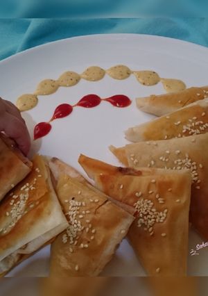عکسی از دستور سمبوسه سیب زمینی