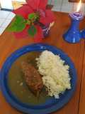 Enrollado de carne en Salsa de Verduras