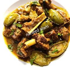 Mutton With Pointed Gourd (Gosht- Parwal) A picture of Mutton With Pointed Gourd (Gosht- Parwal).