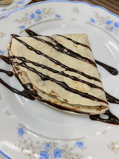 Una foto de Crepes de nocilla airfryer