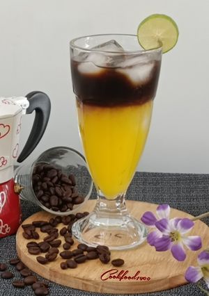 عکسی از دستور آیس کافی پرتقالی